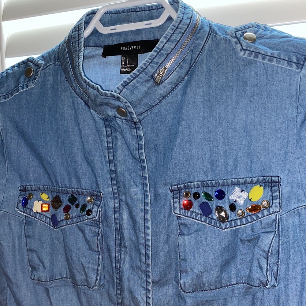 Denim/chambray jacket - Picture 2 of 5